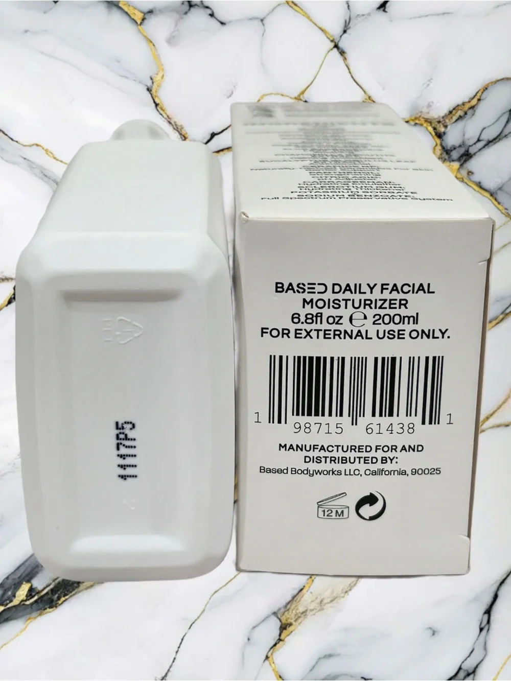 BASED Bodyworks Daily Facial Moisturizer 6.8oz Ceramide Squalane Hydrating Cream